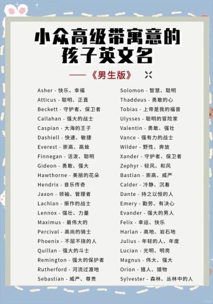 双鱼座男孩英文名推荐_如何挑选浪漫又独特的名字