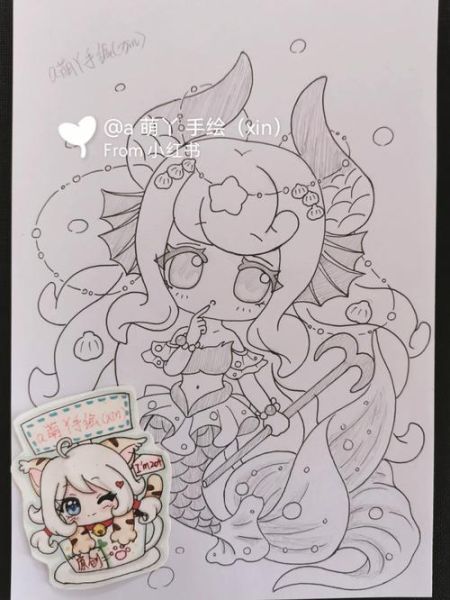 魔羯怎么画_魔羯座简笔画步骤