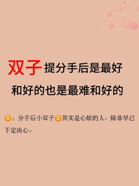 双子女提分手后悔了_还能挽回吗