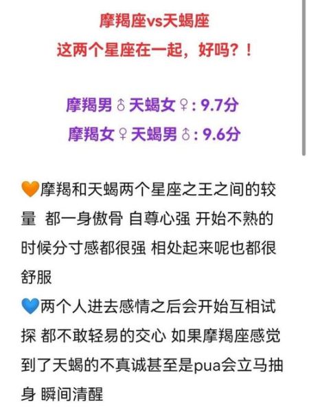 魔羯男和天蝎女合适吗_如何相处更长久