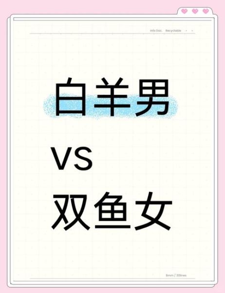 白羊座女和双鱼座男配吗_相处技巧