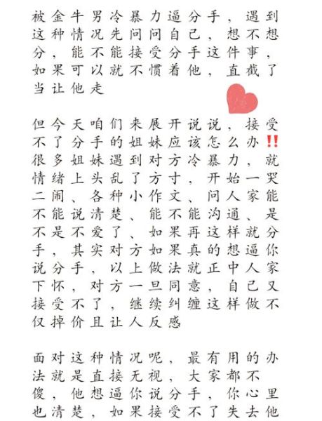 金牛男双子女冷暴力_如何破解