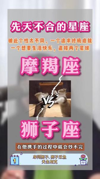 魔羯遇狮子_如何相处才能长久