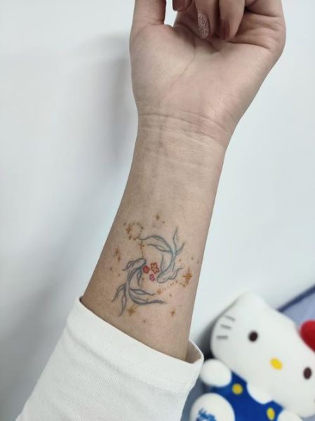 纹身双鱼图案大全_双鱼座纹身有什么寓意