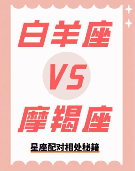 魔羯和白羊配对指数_如何相处更长久